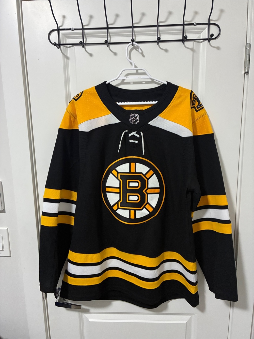 NHL Boston Bruins Black and Gold Home Jersey